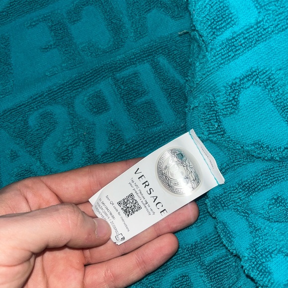 Versace Blue and Gold Robe - Picture 8 of 10